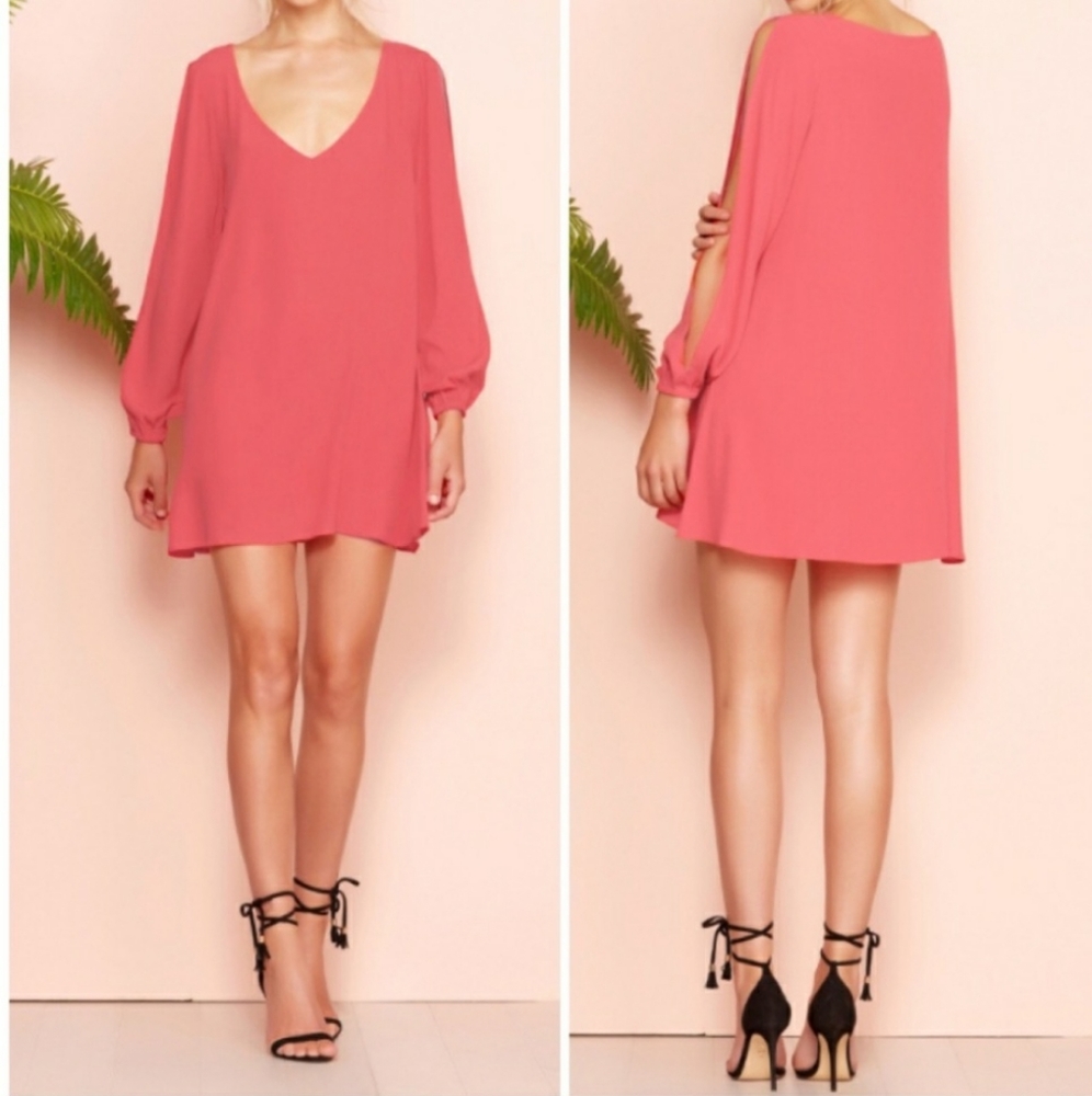 Lovers + FRIENDS Split Sleeve Gracie Shift Dress M